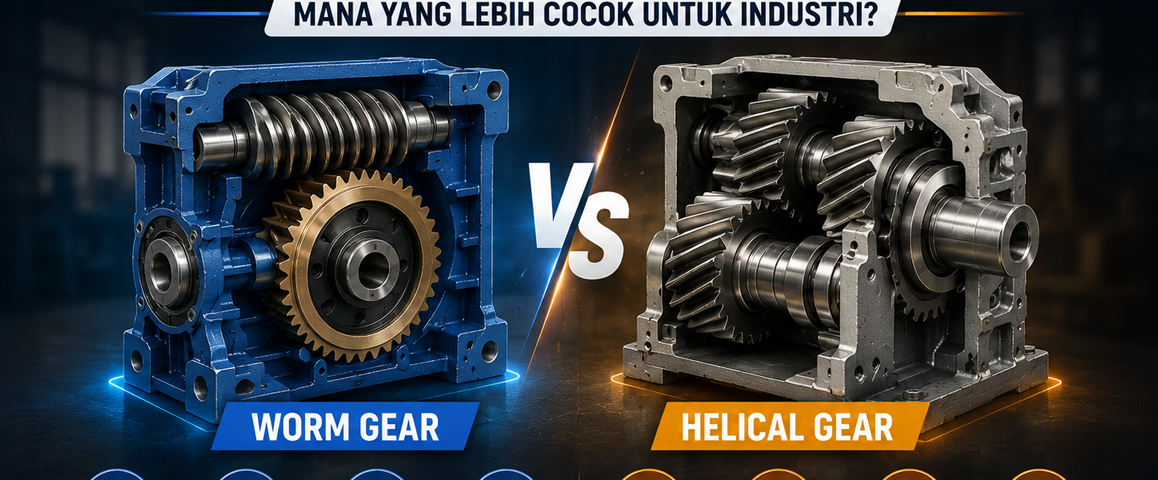 wormgear vs helical gear