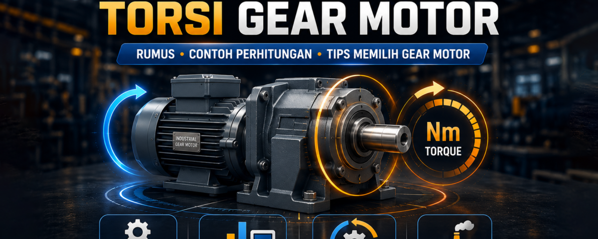 cara menghitung torsi gear motor